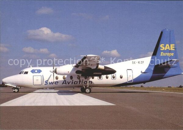 Flugzeuge Zivil SWE Aviation F-27-100 SE-KZF c/n10266 S