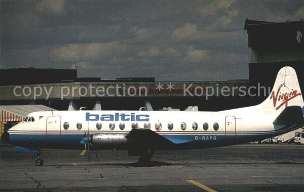 Flugzeuge Zivil Baltic Virgin Vickers Viscount 814 G-Ba