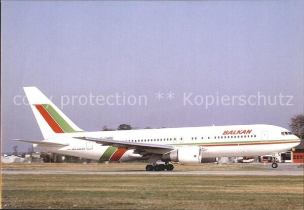 Flugzeuge Zivil Balkan Bulgarian Airlines Boeing 767-27