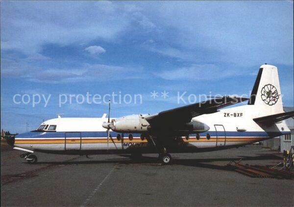Flugzeuge Zivil Mount Cook Airline Fokker F-27-100 ZK-B