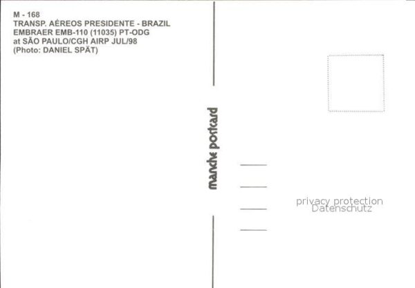 Flugzeuge Zivil Transp. Aereos Presidente Brazil Embrae – Bild 2