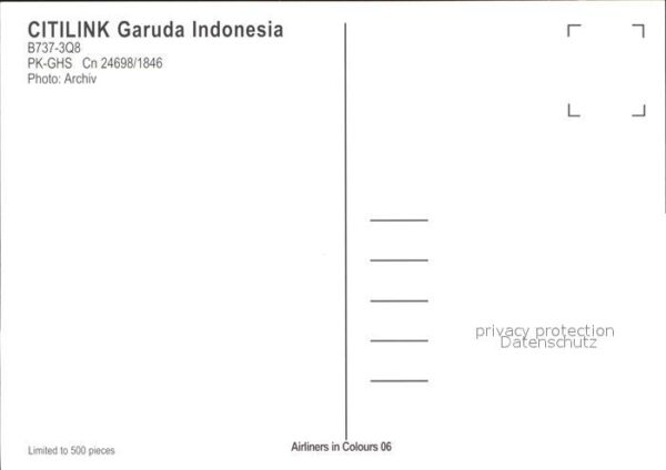 Flugzeuge Zivil Citilink Garuda Indonesia B737-3Q8 PK-G – Bild 2