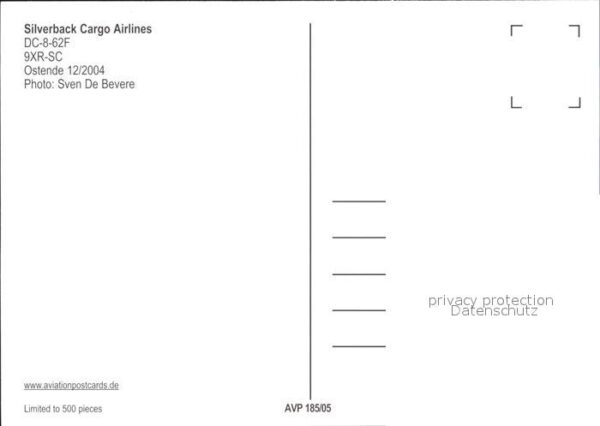 Flugzeuge Zivil Silverback Cargo Airlines DC-8-62F 9XR- – Bild 2