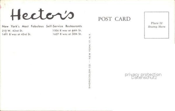 New York City Hectors Restaurant – Bild 2