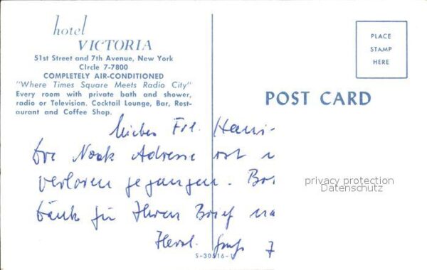 New York City Hotel Victoria – Bild 2