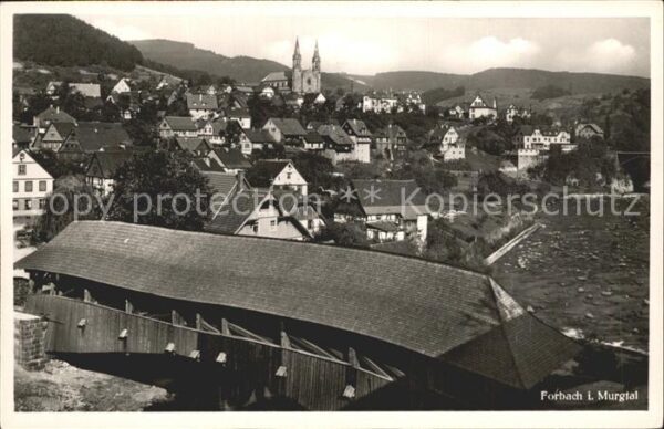 Forbach Baden Holzbrücke