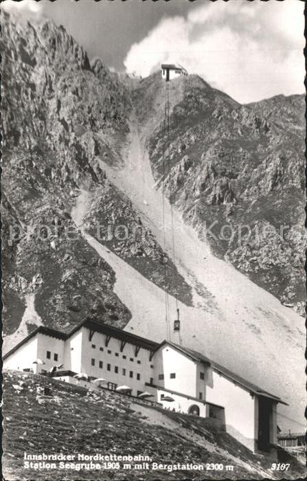 Innsbruck Nordkettenbahn Station Seeegrube mit Be