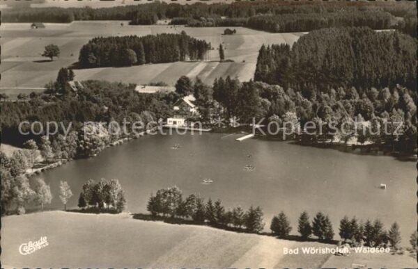 Bad Woerishofen Fliegeraufnahme mit Waldsee