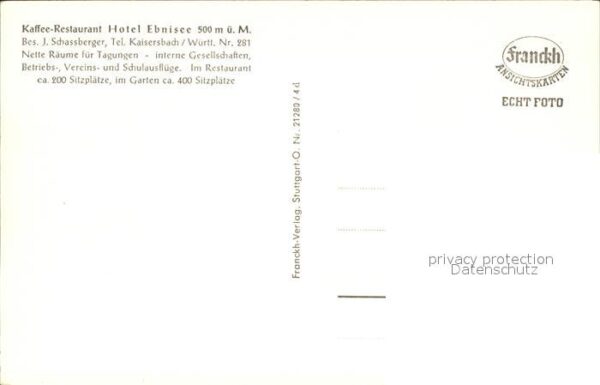 Kaisersbach Welzheim Restaurant Cafe Hotel Ebnisee – Bild 2