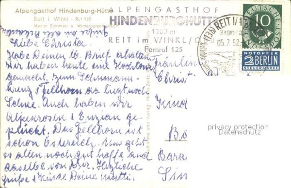 Reit Winkl Alpengasthof Hindenburg-Hütte – Bild 2