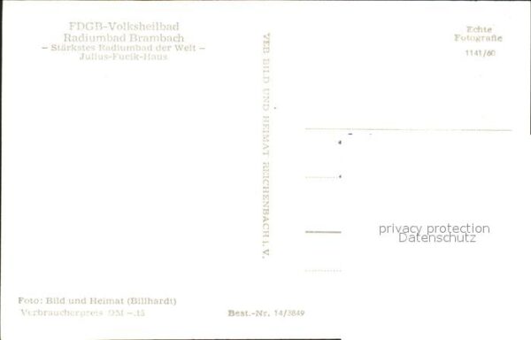 Bad Brambach FDGB Volksheilbad Radiumbad – Bild 2