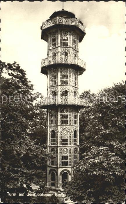 Loebau Sachsen Turm auf dem Löbauer Berg