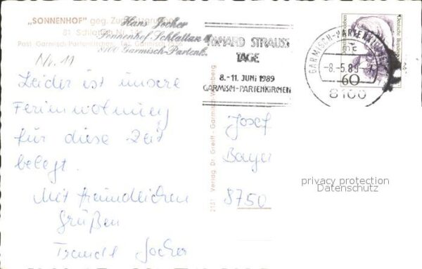 Garmisch-Partenkirchen Sonnenhof mit Zugspitze – Bild 2