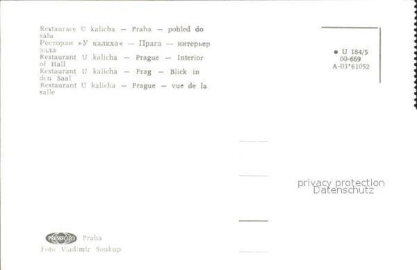 Praha Prahy Prague Restaurant U Kalicha – Bild 2