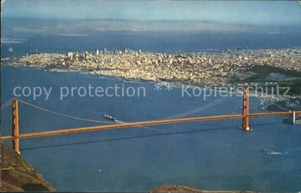 San Francisco California Fliegeraufnahme Golden Gate Bridge