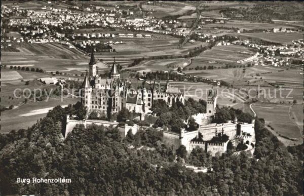 Burg Hohenzollern Fliegeraufnahme