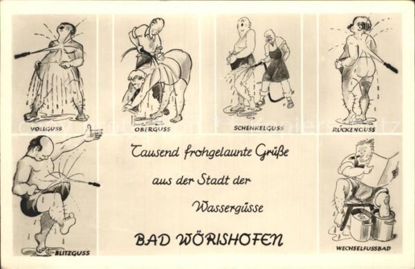 Bad Woerishofen Komische Zeichnungen zum Thema Kuren
