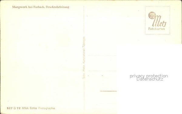 Forbach Baden Murgwerk Druckrohrleitungen – Bild 2