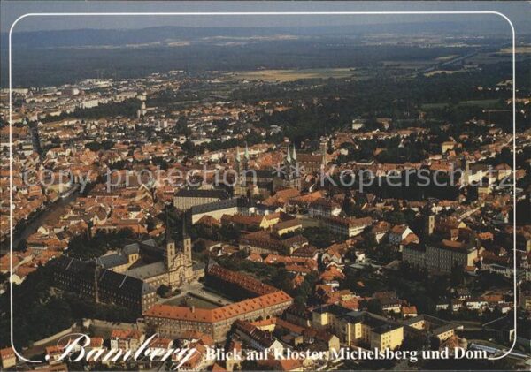 Bamberg Fliegeraufnahme mit Kloster Michelsberg