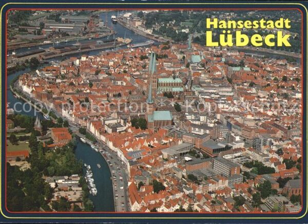 Luebeck Fliegeraufnahme