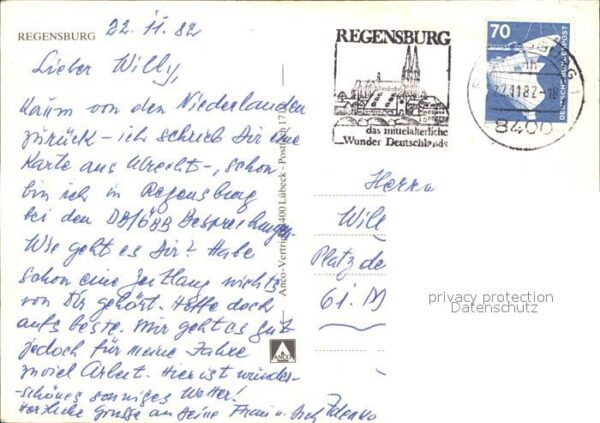 Regensburg Fliegeraufnahme mit Münster und Brücken – Bild 2