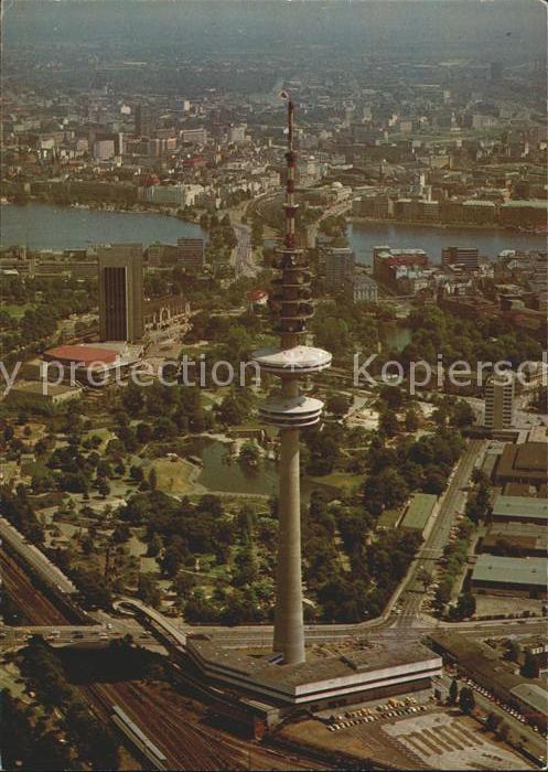 Hamburg Fliegeraufnahme mit Fernsehturm