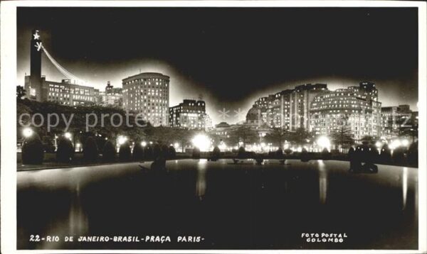 Rio de Janeiro Skyline bei Nacht