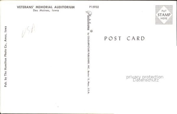 Des Moines Iowa Veterans Memorial Auditorium – Bild 2
