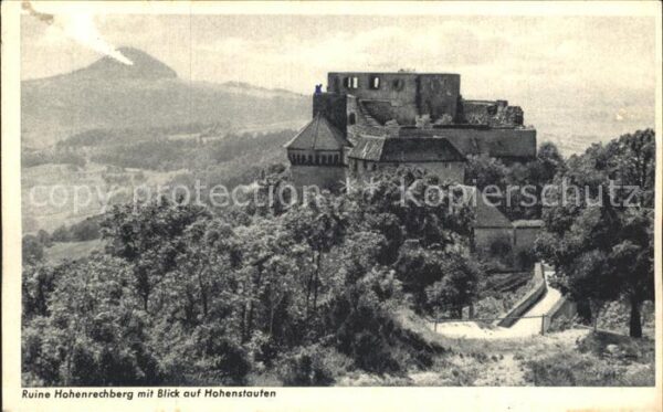 Hohenrechberg Ruine Hohenrechberg mit Blick auf Hohen