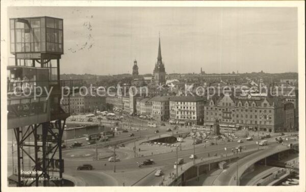 Stockholm Slussen fran Söder