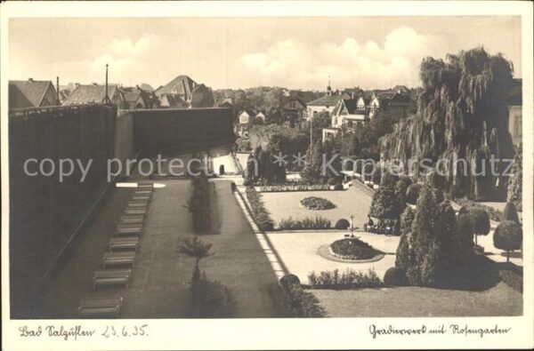 Bad Salzuflen Gradierwerk mit Rosengarten