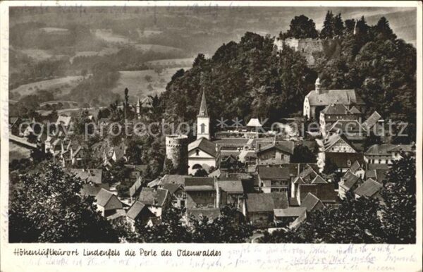 Lindenfels Odenwald Höhenluftkurort Kirche Burgruine