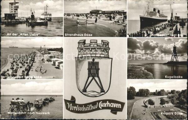 Cuxhaven Nordseebad Alte Liebe Strandhaus Strandbad Hanseat