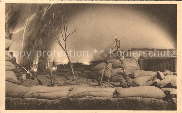 Dinant Wallonie Fort Reconstitution d_une tranchee 1914