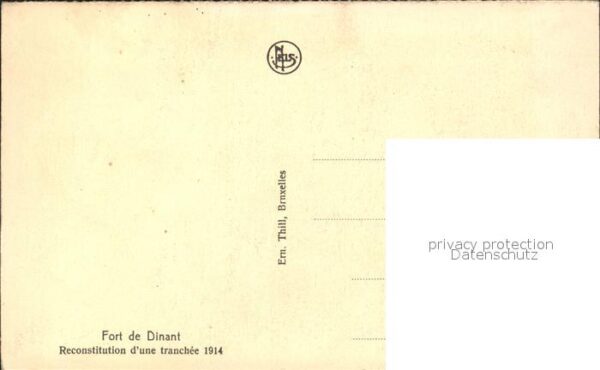 Dinant Wallonie Fort Reconstitution d_une tranchee 1914 – Bild 2