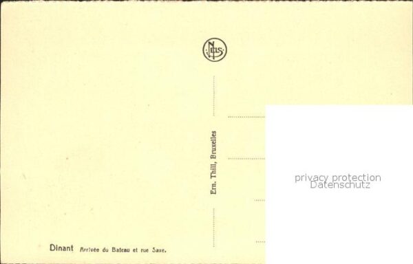 Dinant Wallonie Arrivee du Bateau et Rue Saxe – Bild 2