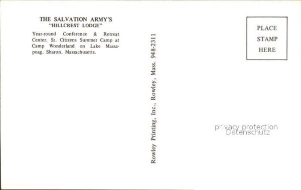 Sharon Massachusetts Salvation Armys Hillcrest Lodge – Bild 2