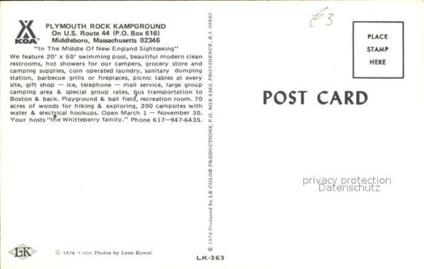 Middleboro Plymouth Rock Kampground Swimming Pool – Bild 2