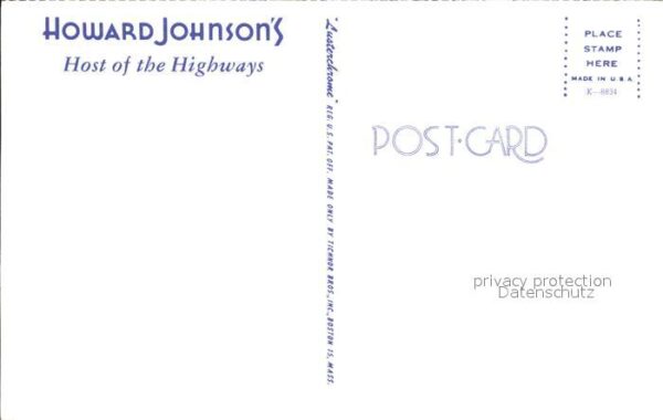 Boston Massachusetts Howard Johnsons Host of the Highways – Bild 2