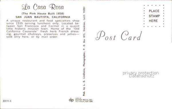 San Juan Bautista La Casa Rosa Restaurant – Bild 2