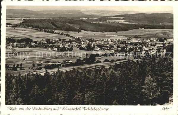 Wunsiedel Panorama Blick von der Luisenburg Ficht