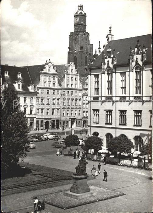 Wroclaw Rynek Grosse Ring Marktplatz Denkmal
