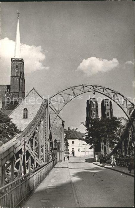 Wroclaw Ostrow Tumski Brücke