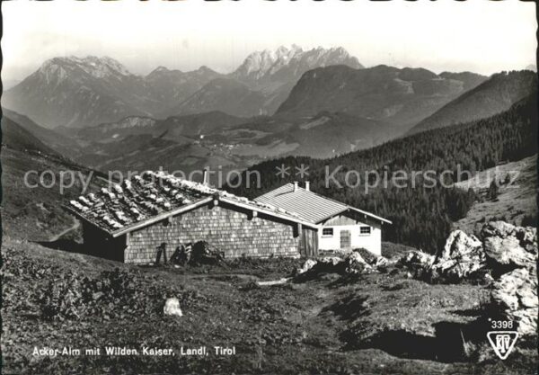 Landl Thiersee Ackeralm mit Wildem Kaiser