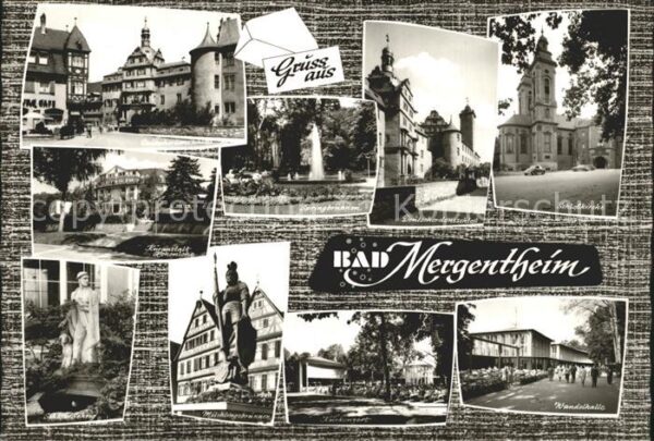 Bad Mergentheim Schloss Kirche Springbrunnen Kuranstalt