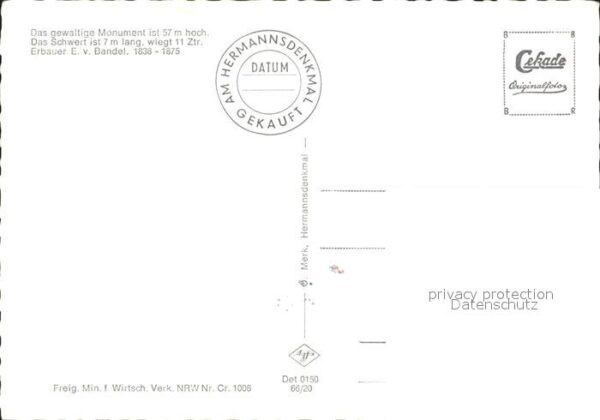 Hermannsdenkmal Teutoburger Wald Fliegeraufnahme – Bild 2
