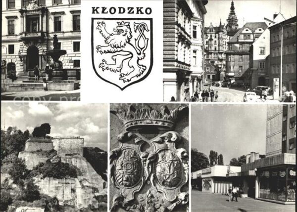 Klodzko Fragment miasta i twierdza z XVII XVIII