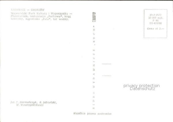 Chorzow Koenigshuette Oberschlesien Park für Kultur und Freizeit Planetariu – Bild 2