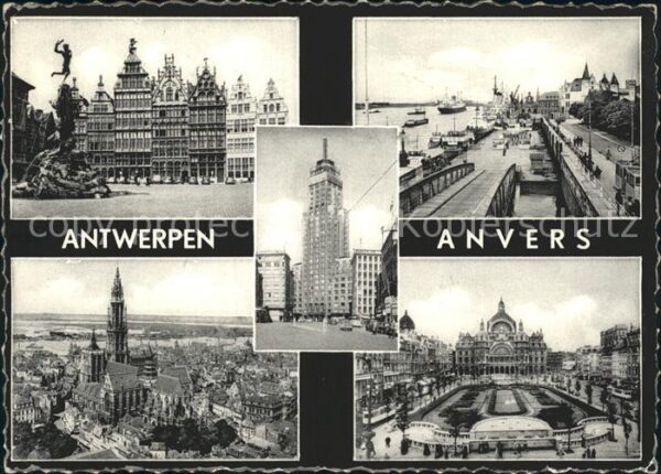 Antwerpen Anvers Gildehäuser Grosser Markt Denkmal Kathe