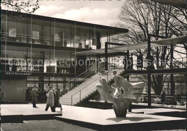 Bruessel Bruxelles Pavillon von Deutschland Weltausstellun